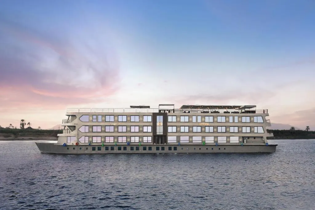 Exterior view of the Historia The Boutique Nile Cruise Nile cruise ship